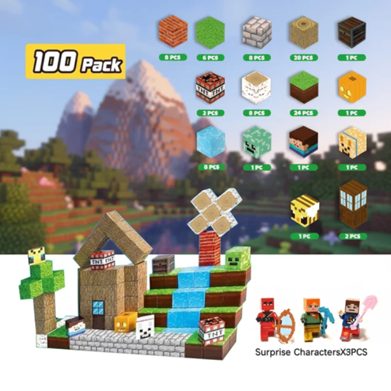 STEM магнитни кубчета - Горска къща