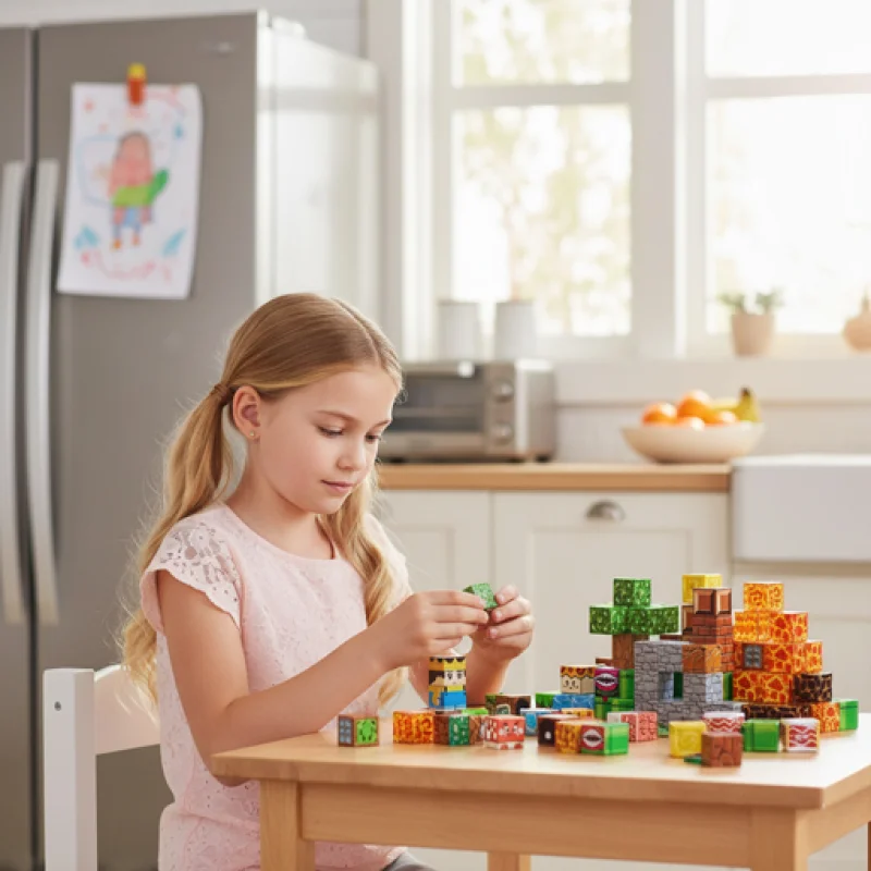 STEM магнитни кубчета - Лава приключение