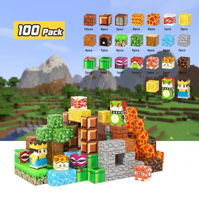 STEM магнитни кубчета - Лава приключение