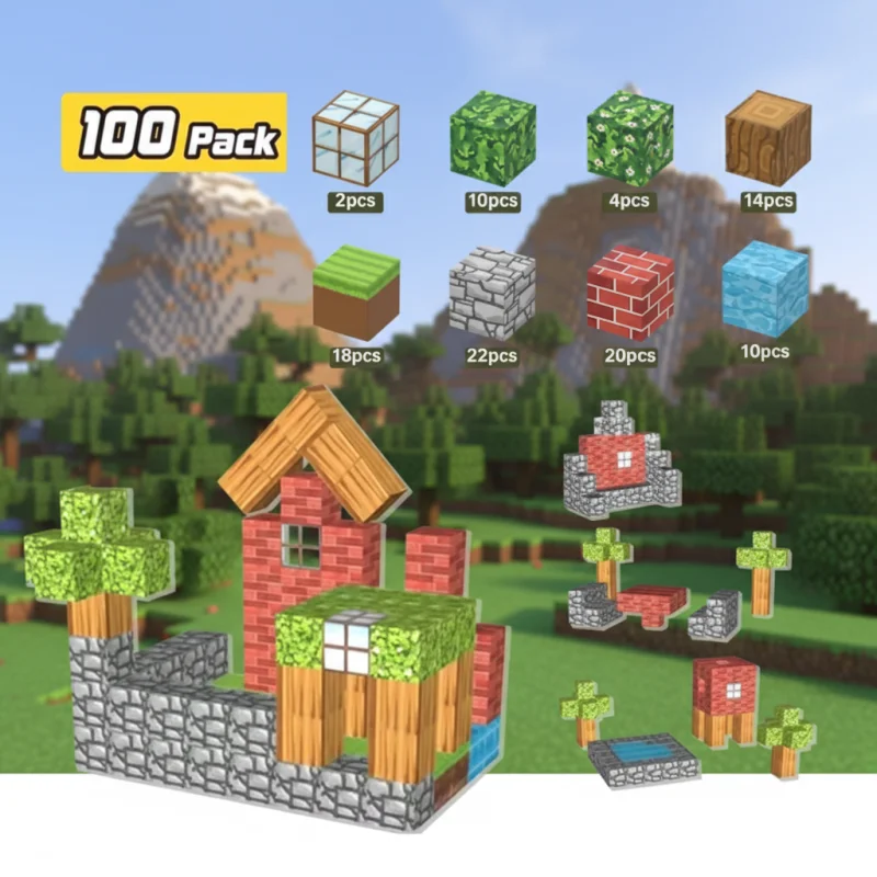 STEM магнитни кубчета - Фермерска Къща