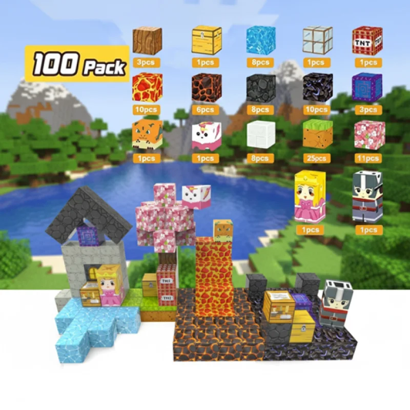 STEM магнитни кубчета - Лава приключение 2